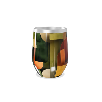 Copo Térmico Slim - Design Abstrato Colorido