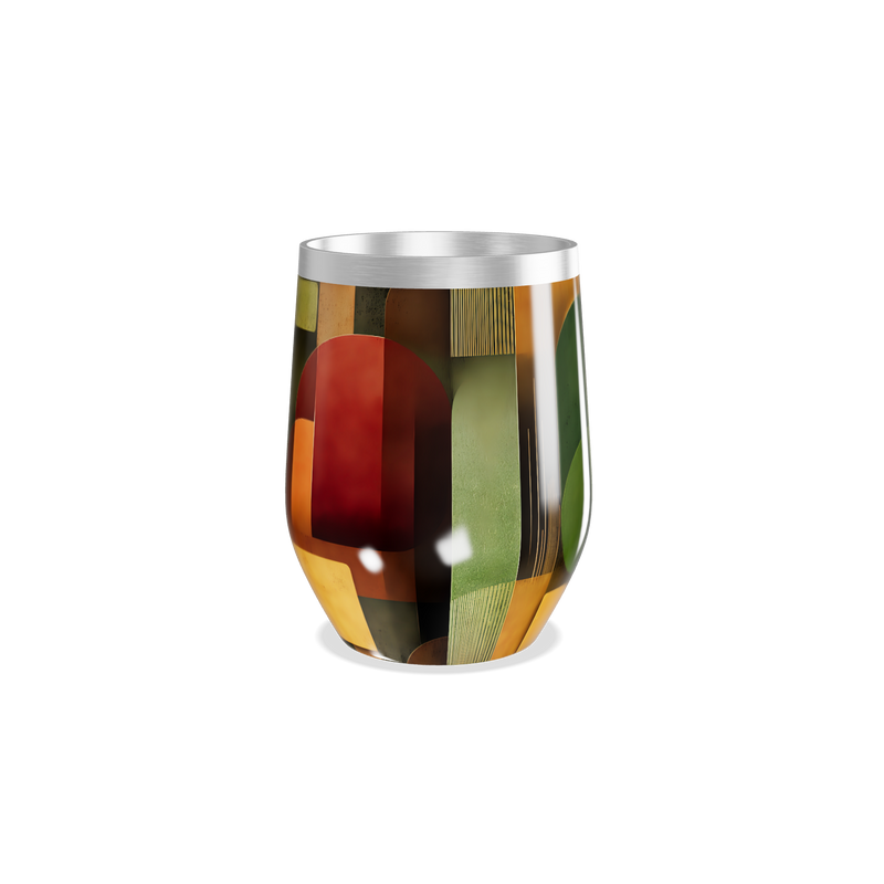 Copo Térmico Slim - Design Abstrato Colorido