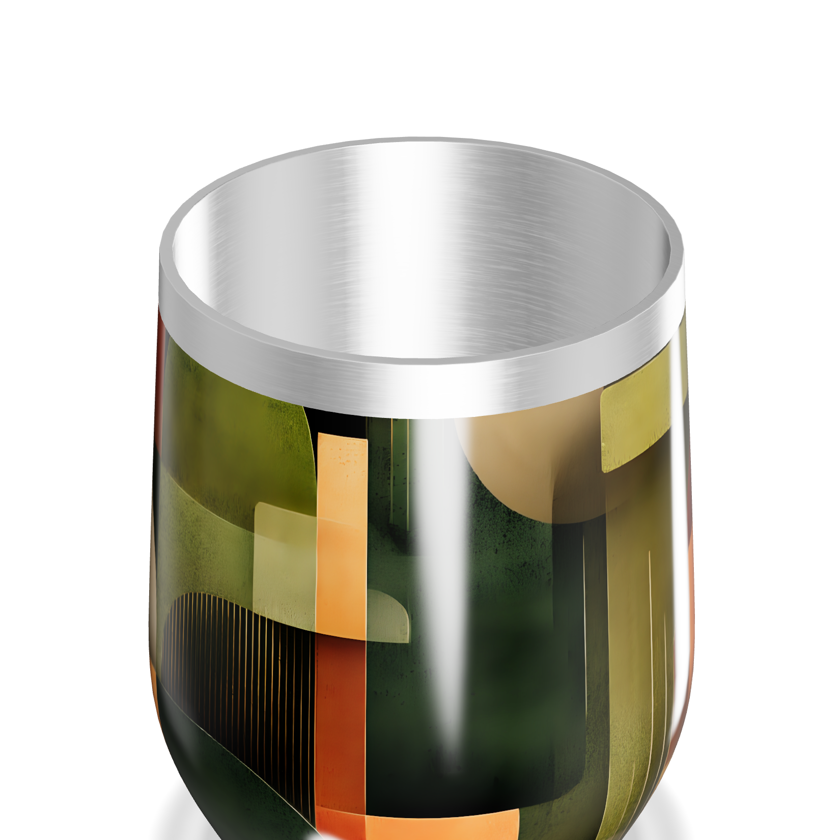 Copo Térmico Slim - Design Abstrato Colorido