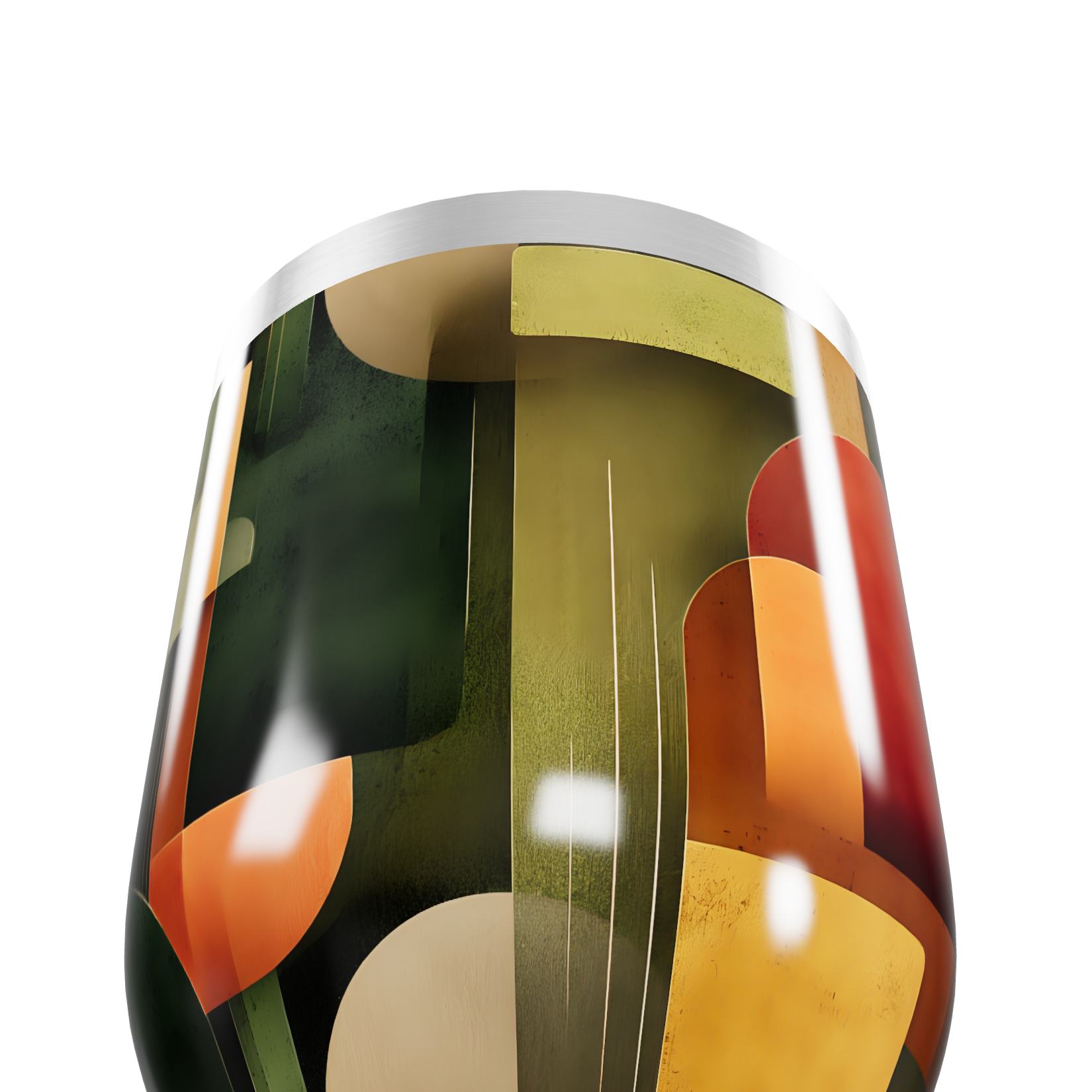 Copo Térmico Slim - Design Abstrato Colorido