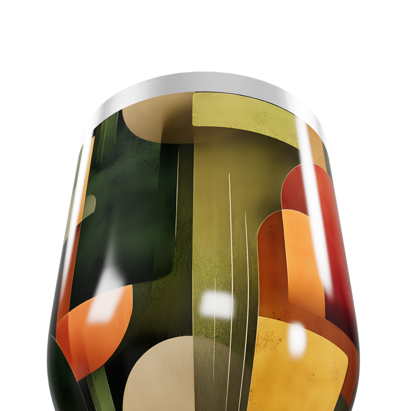 Copo Térmico Slim - Design Abstrato Colorido