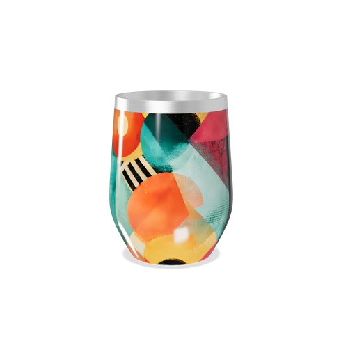 Copo Térmico Slim - Estampa Abstrata Colorida