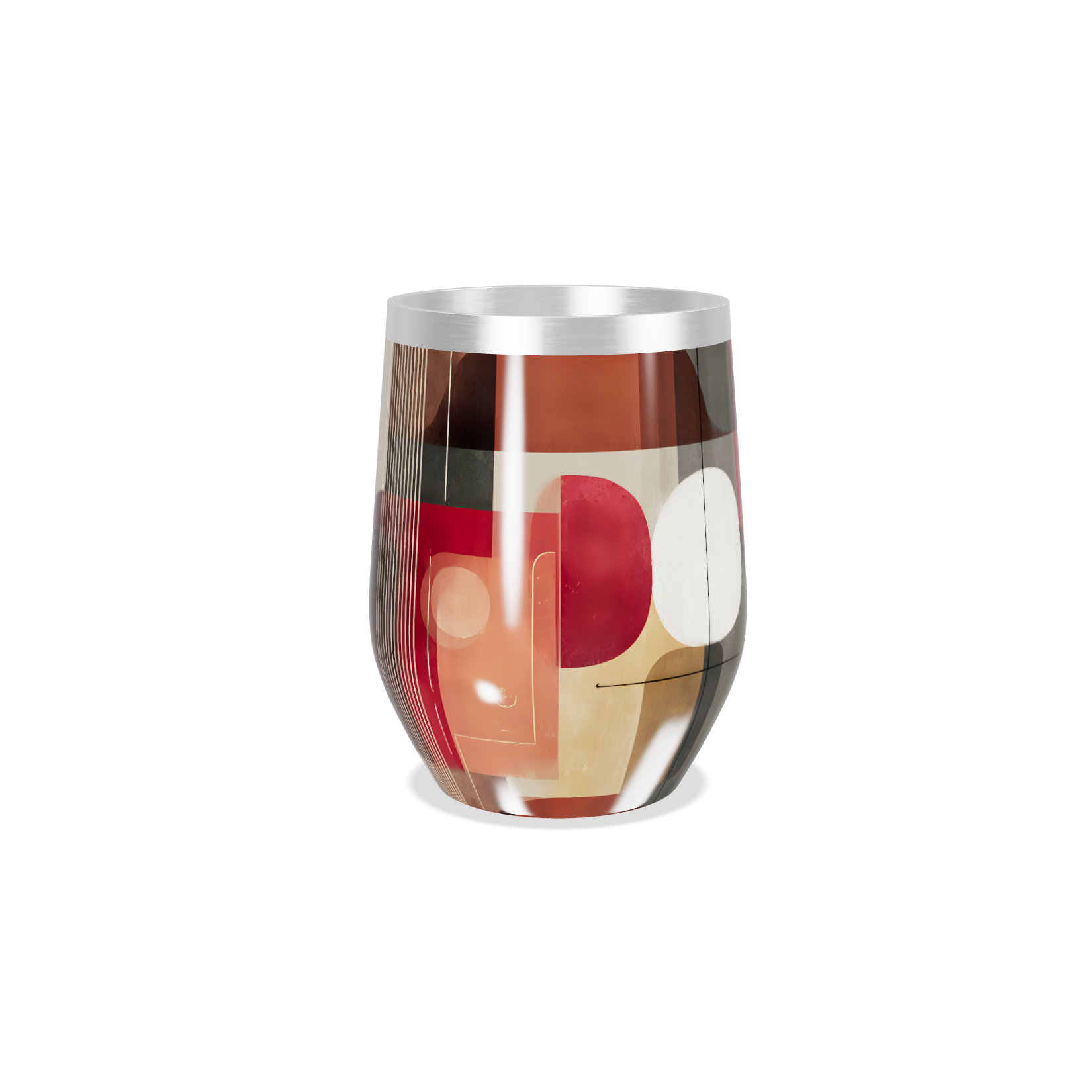 Copo Térmico Slim - Estampa Geométrica Colorida