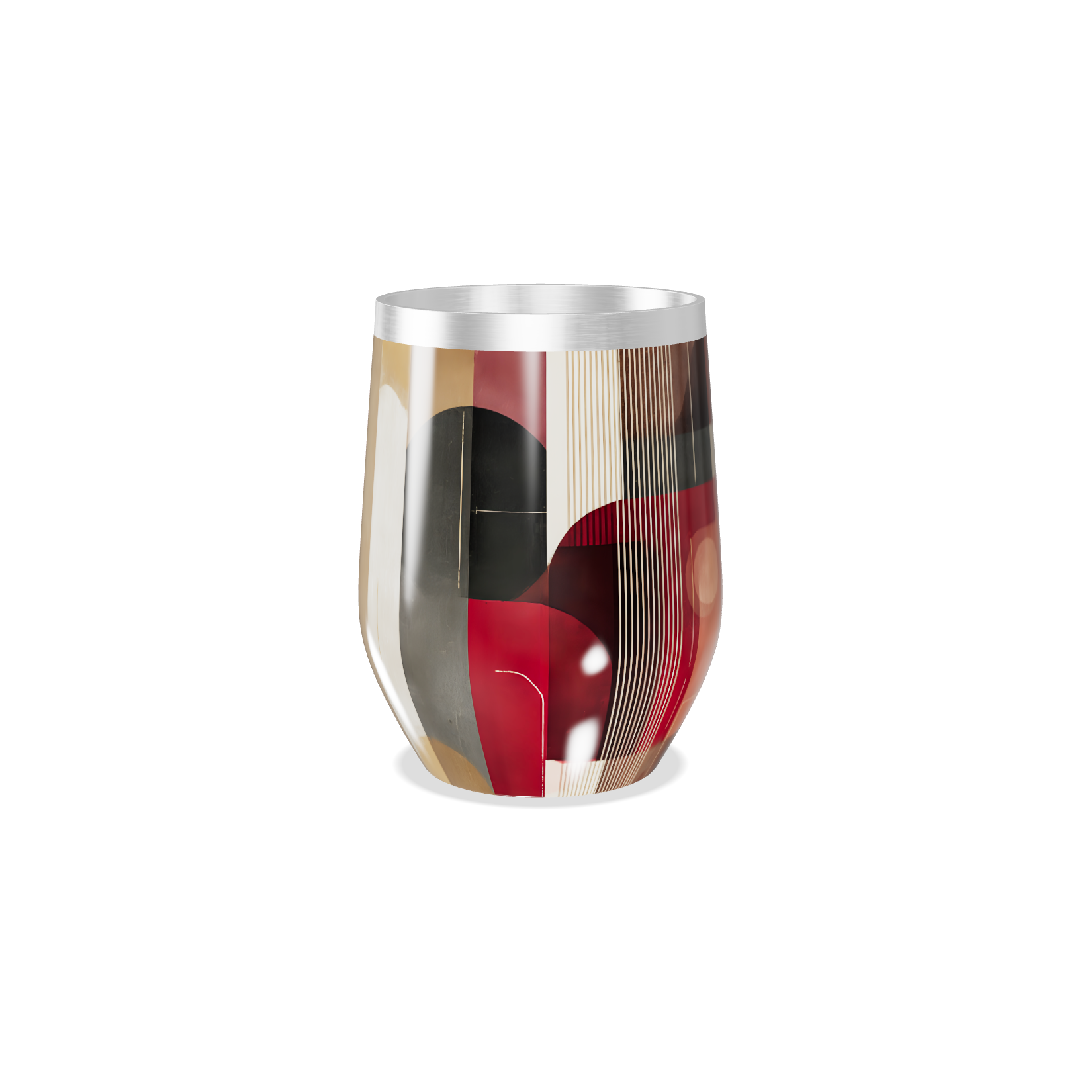 Copo Térmico Slim - Estampa Geométrica Colorida