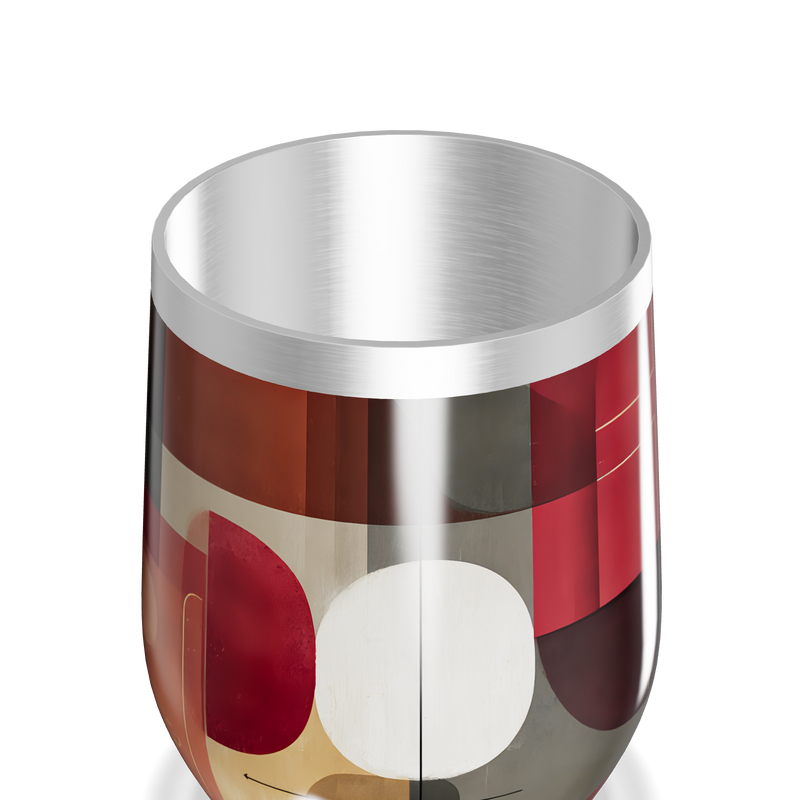 Copo Térmico Slim - Estampa Geométrica Colorida