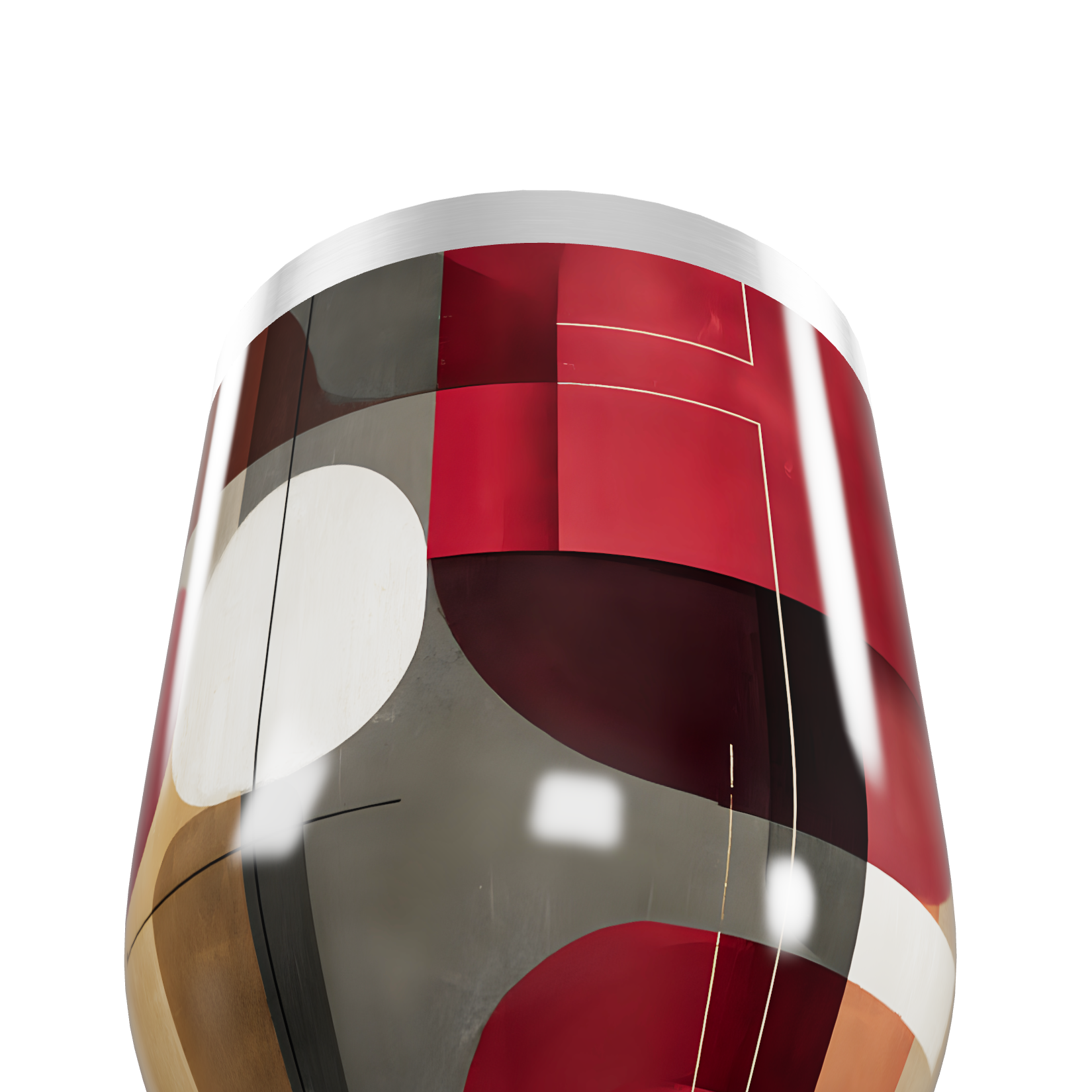 Copo Térmico Slim - Estampa Geométrica Colorida