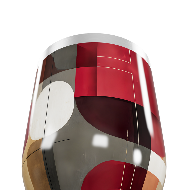 Copo Térmico Slim - Estampa Geométrica Colorida