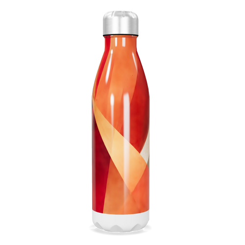 Garrafa Inox Laranja Estampada 500ml