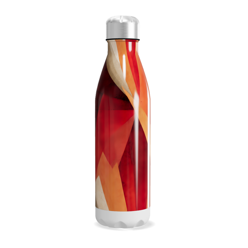 Garrafa Inox Laranja Estampada 500ml