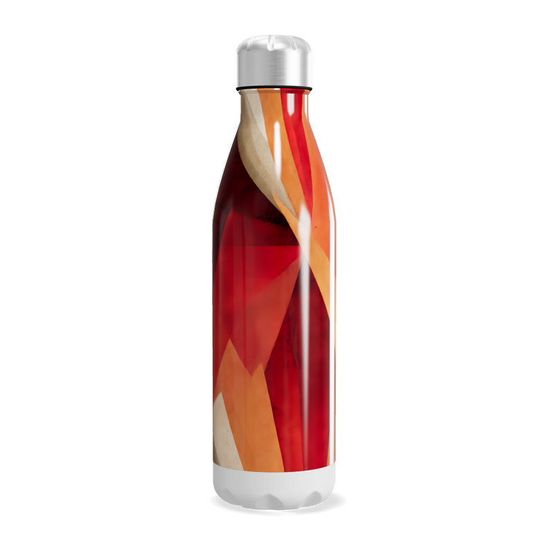 Garrafa Inox Laranja Estampada 500ml