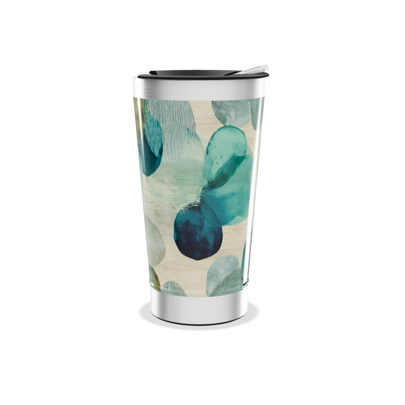 Copo Térmico - Estampa Aqua Abstrata