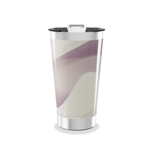 Copo Térmico - Design Ondulado Lilás