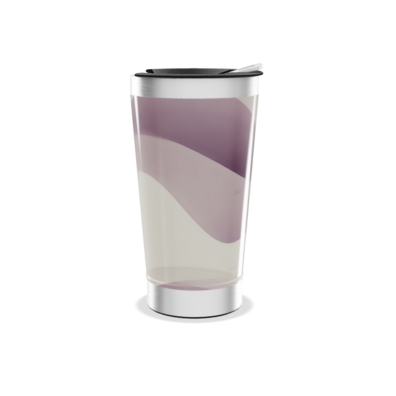 Copo Térmico - Design Ondulado Lilás