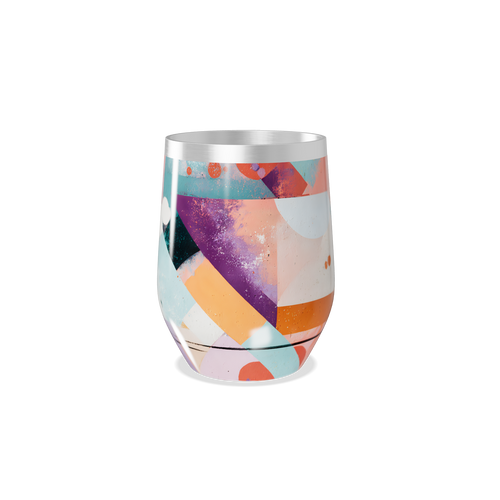 Copo Térmico Slim - Colorido Geométrico Inox