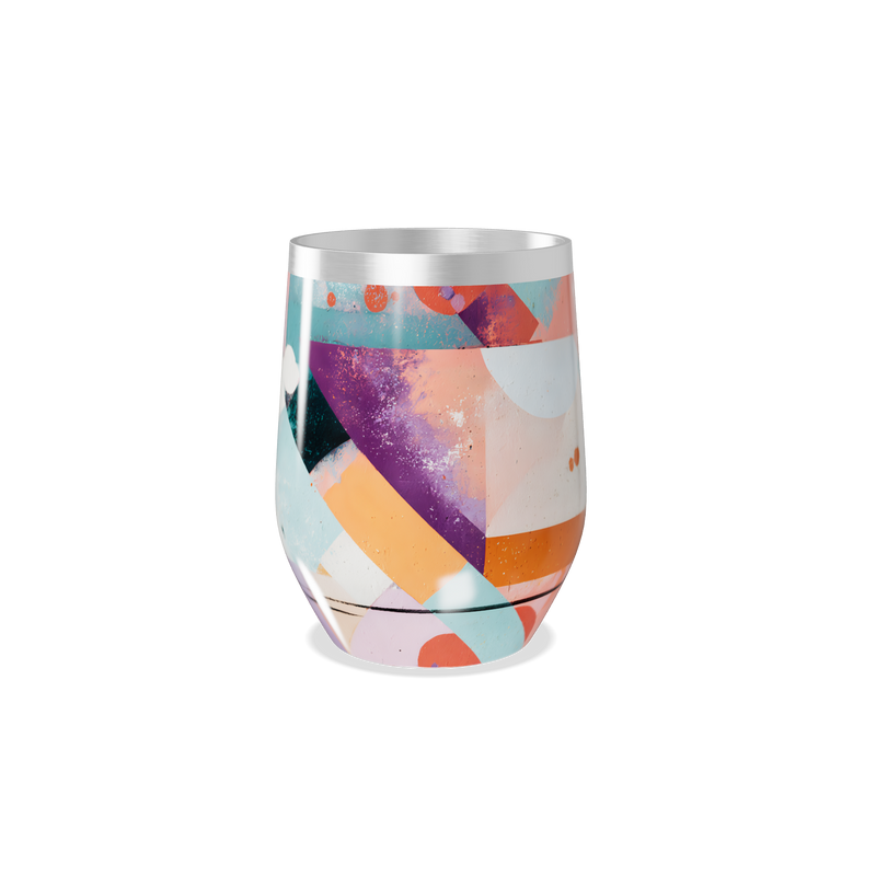 Copo Térmico Slim - Colorido Geométrico Inox