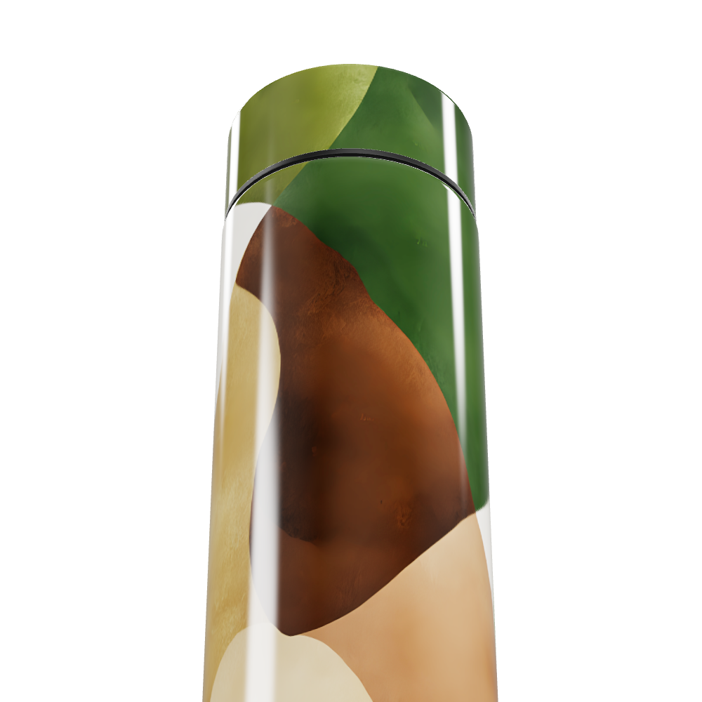 Garrafa Térmica Touch - Estampa Abstrata Verde