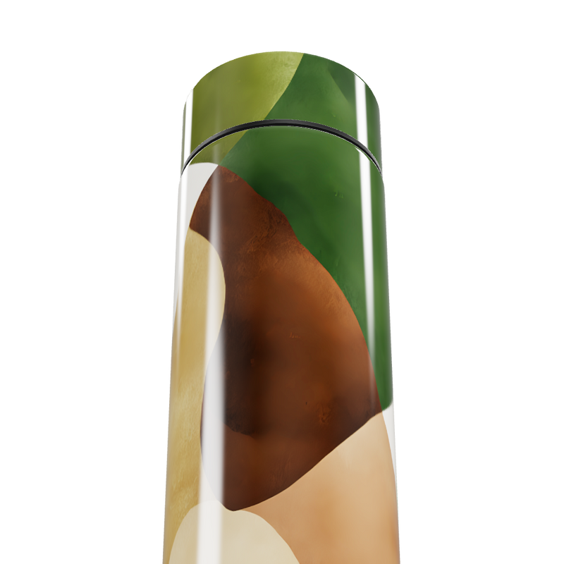 Garrafa Térmica Touch - Estampa Abstrata Verde