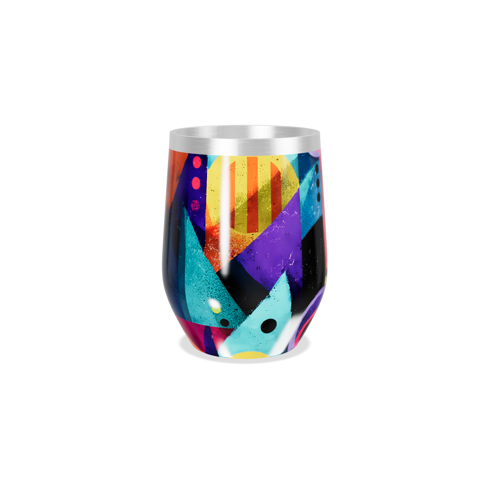 Copo Térmico Slim - Colorido com Arte Moderna