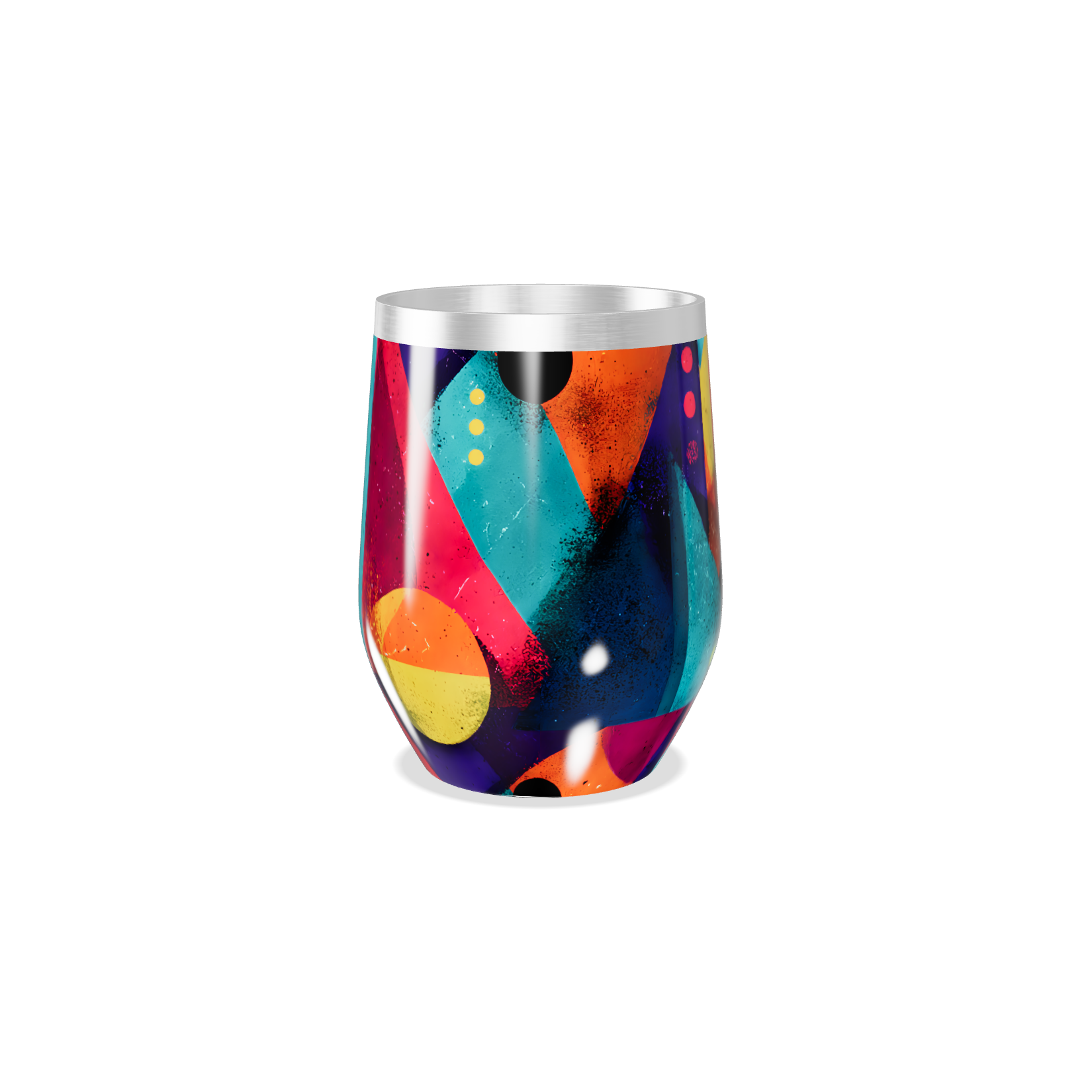 Copo Térmico Slim - Colorido com Arte Moderna