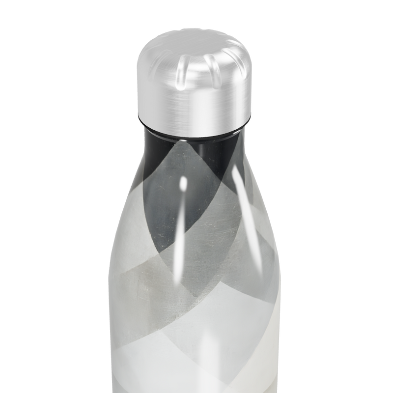 Garrafa Inox - Estampa Geométrica Preto e Branco