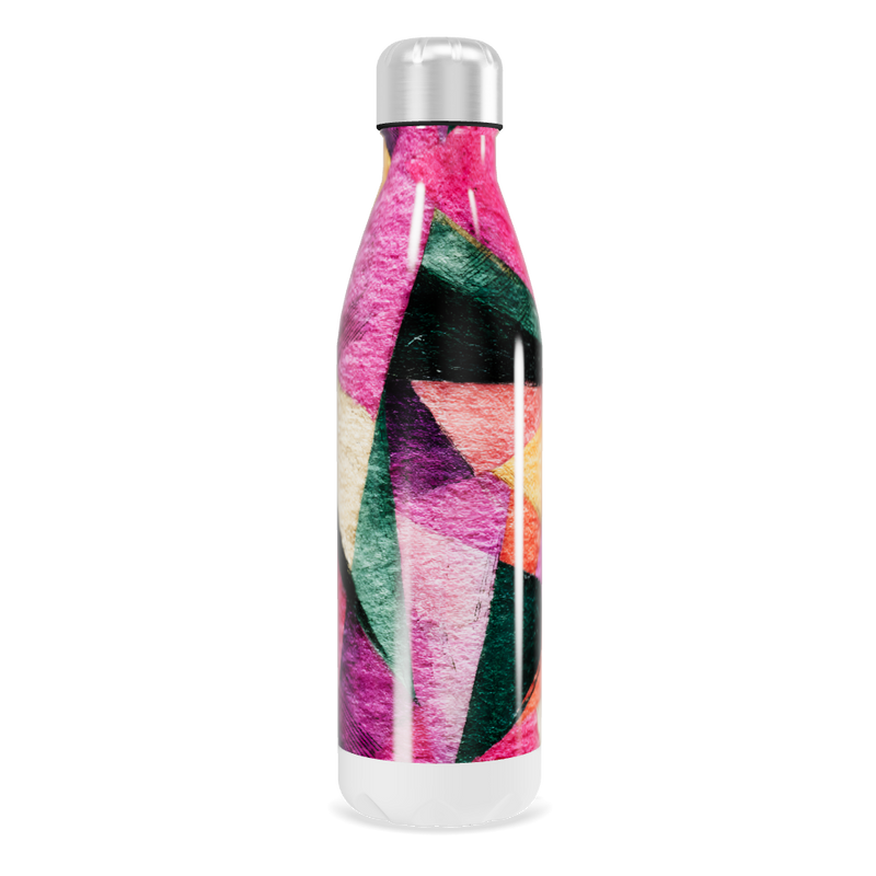 Garrafa Inox Estampada Colorida 500ml