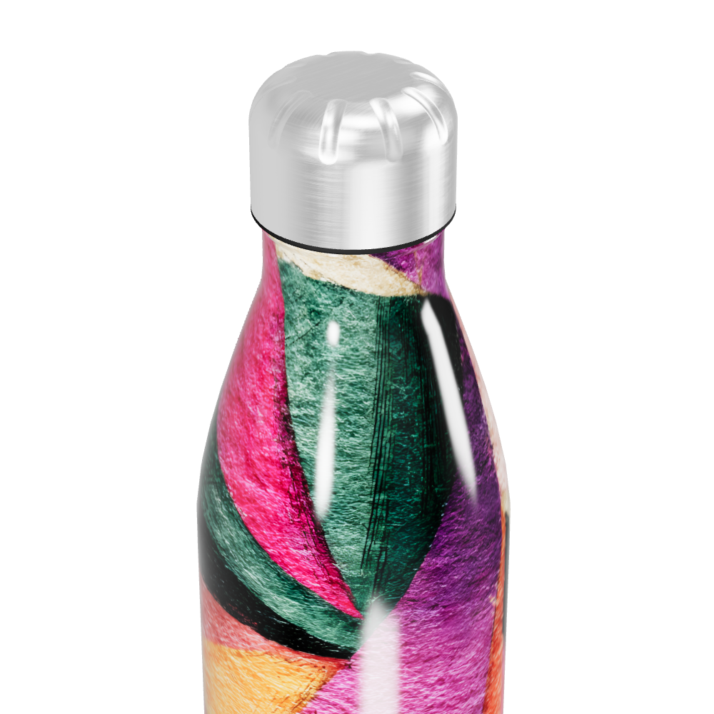 Garrafa Inox Estampada Colorida 500ml