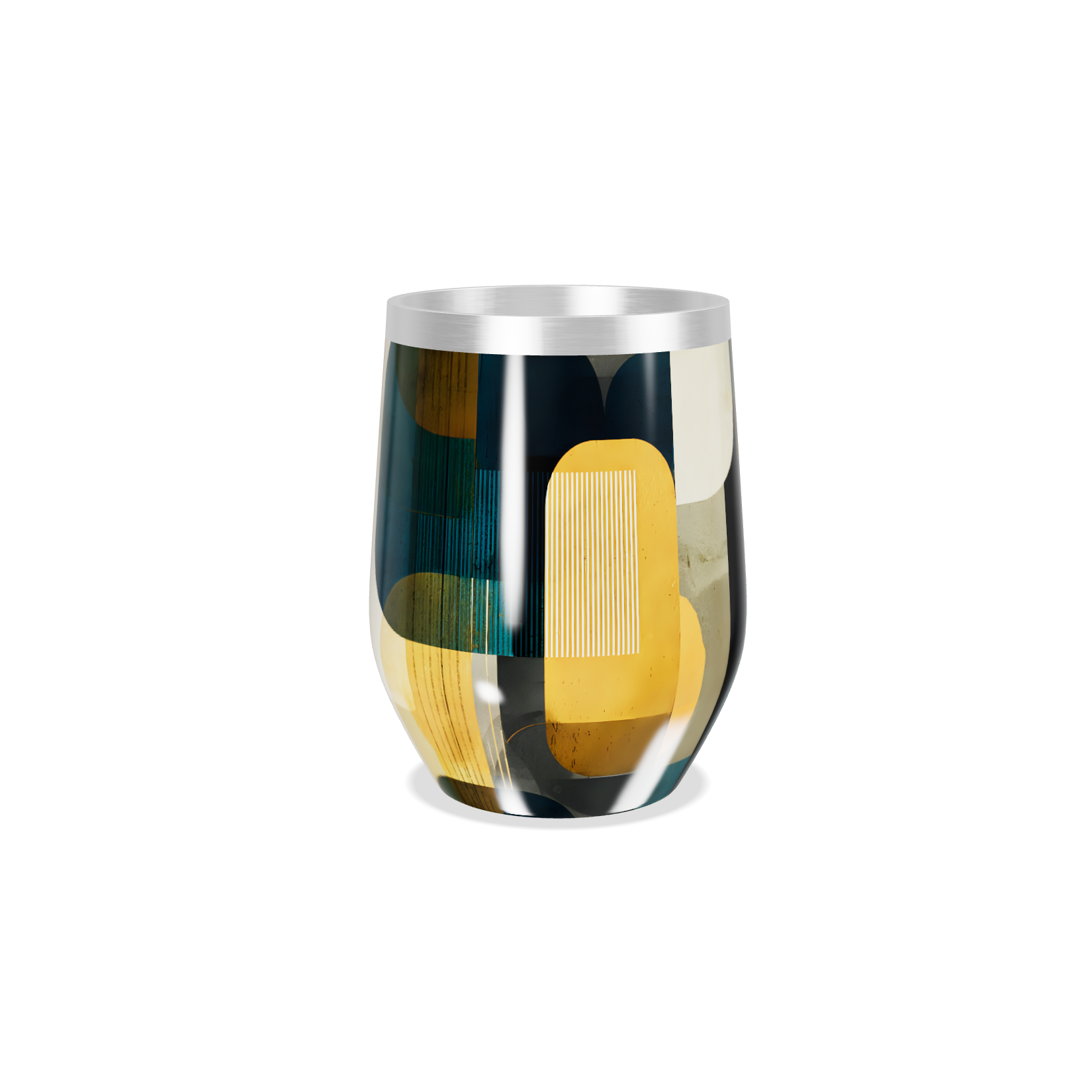 Copo Térmico Slim - Geométrico Colorido Inox