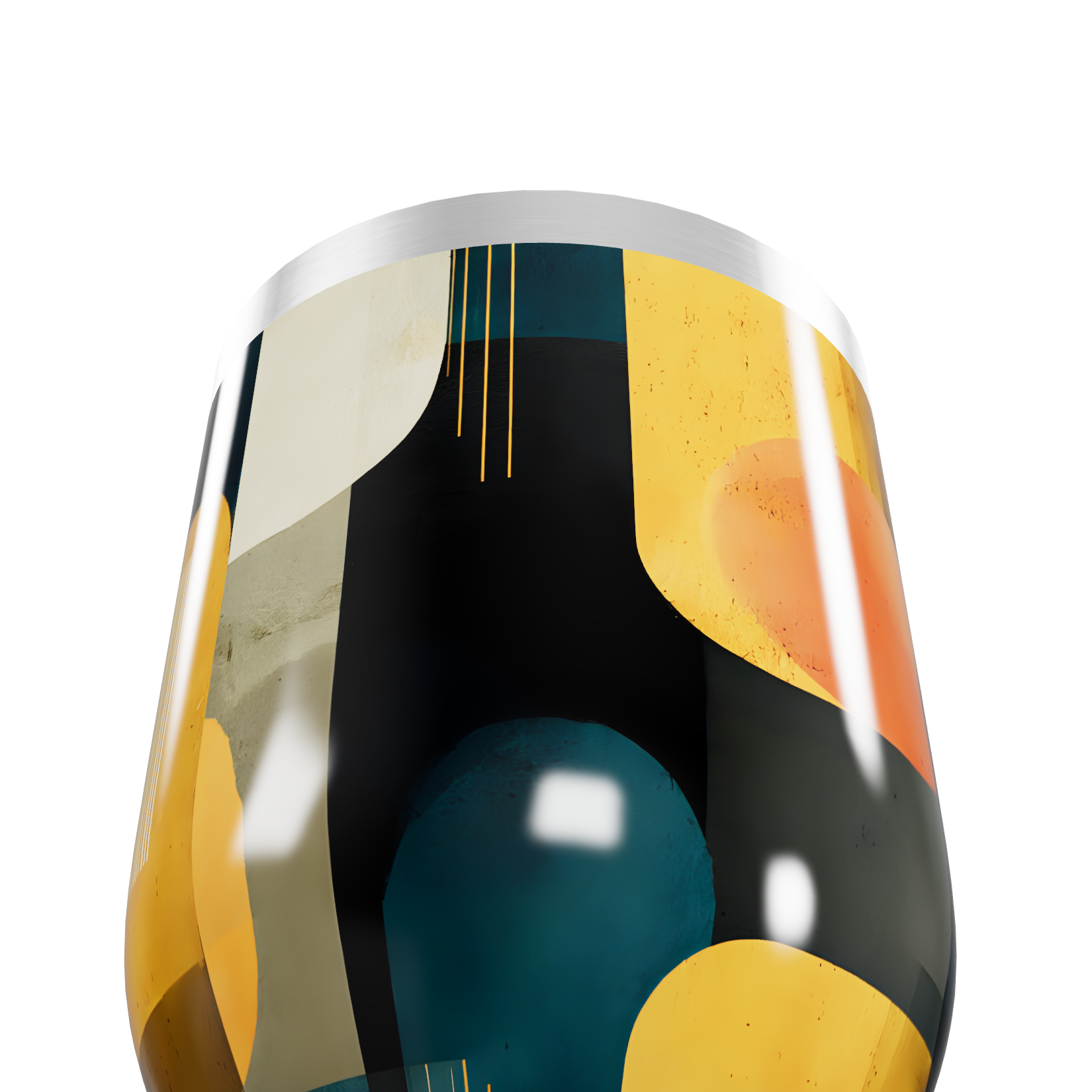 Copo Térmico Slim - Geométrico Colorido Inox