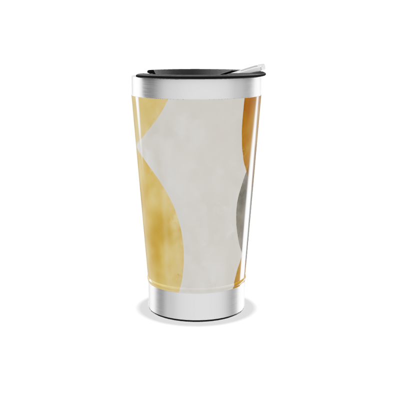 Copo Térmico - Transparente com tampa prateada