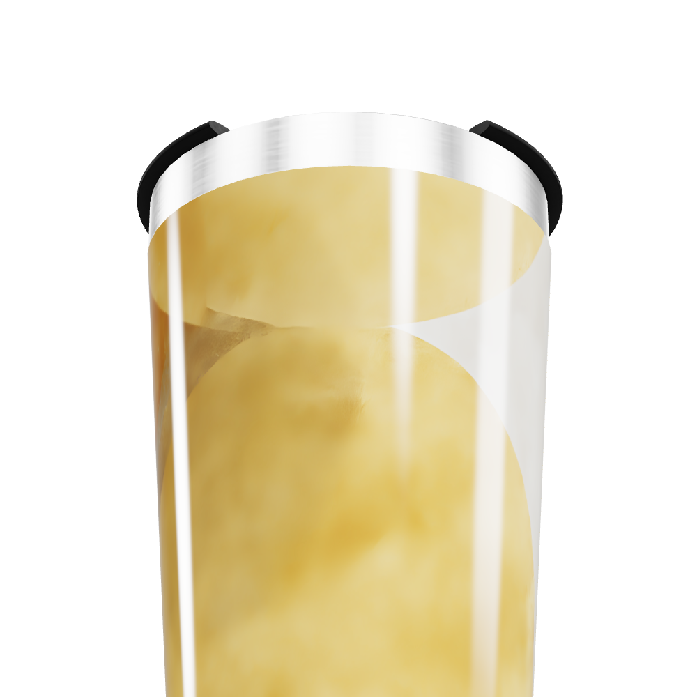 Copo Térmico - Transparente com tampa prateada