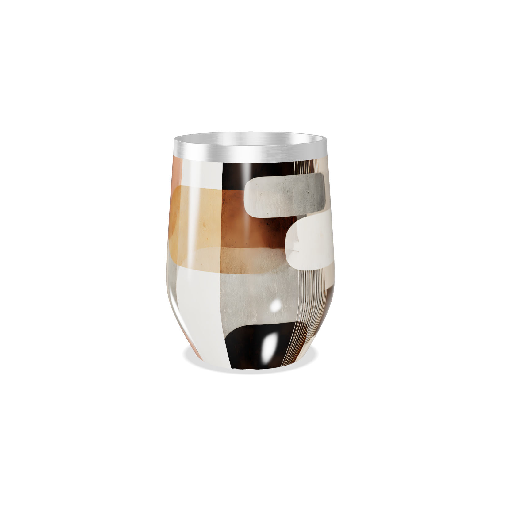 Copo Térmico Slim - Estampa Abstrata Colorida