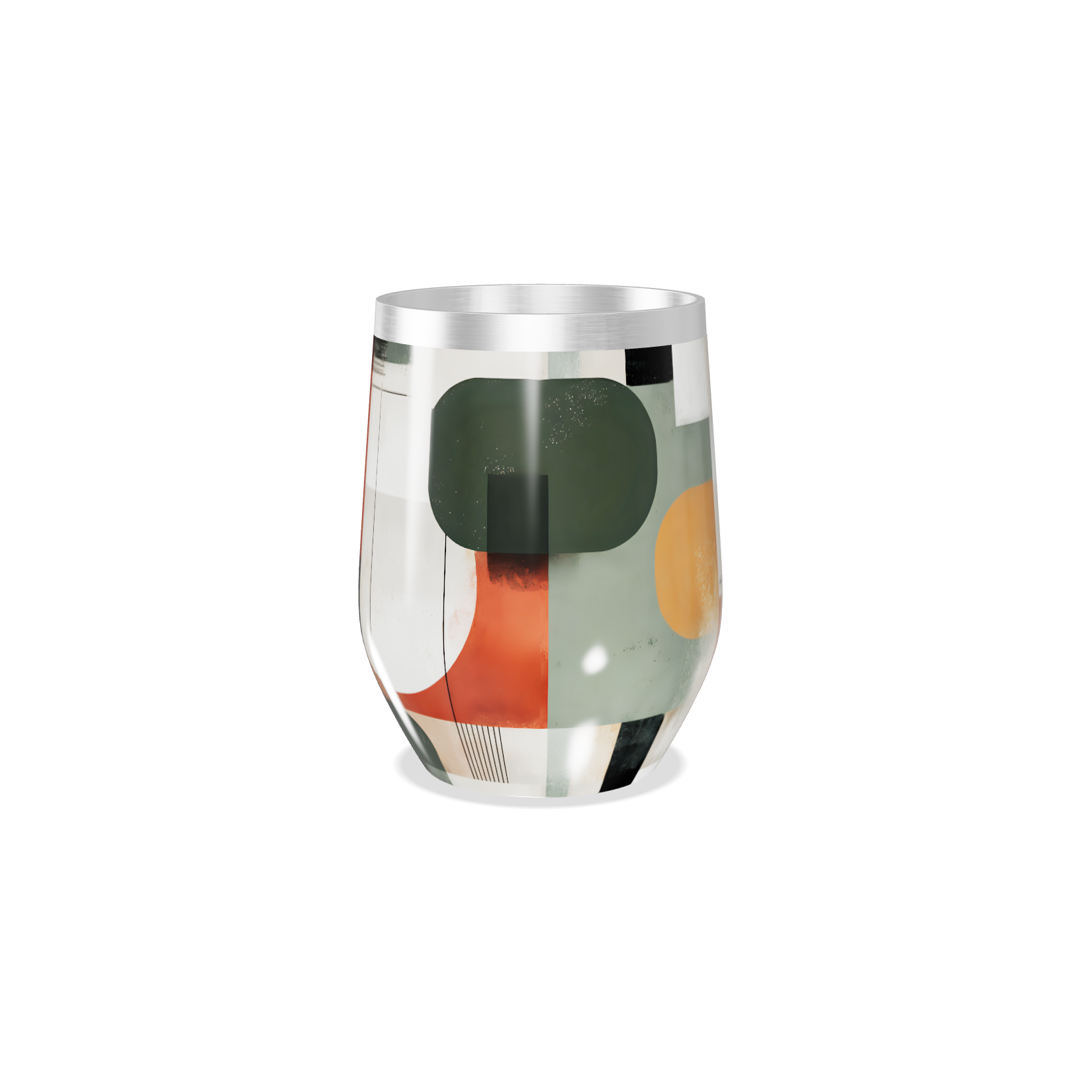 Copo Térmico Slim - Estampado Geométrico Colorido