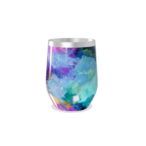 Copo Térmico Slim - Estampa Abstrata Colorida