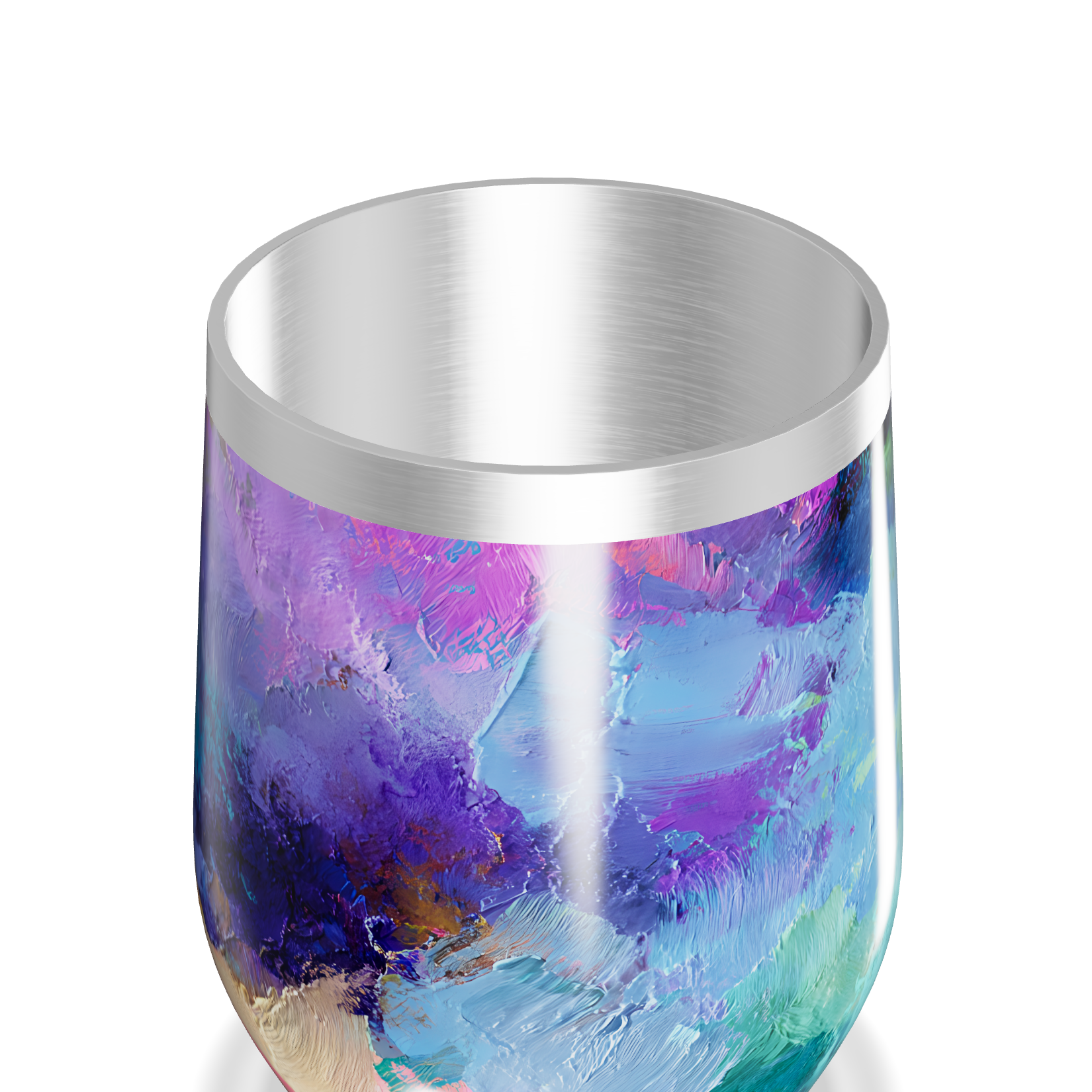 Copo Térmico Slim - Estampa Abstrata Colorida