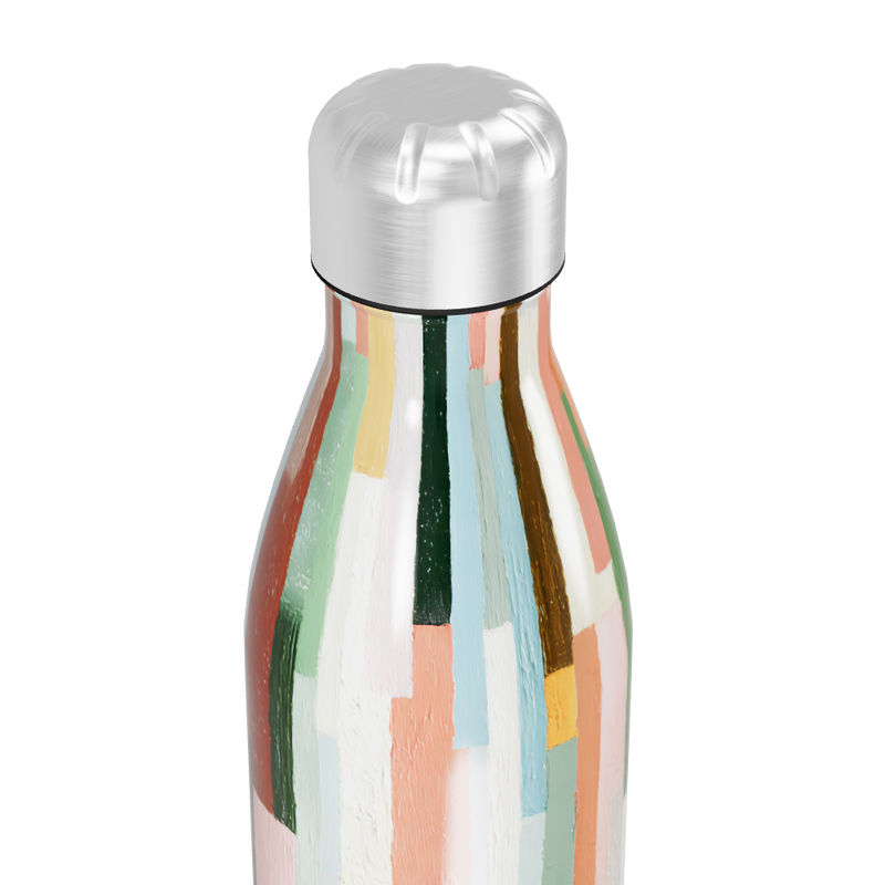 Garrafa Inox Colorida - Padrão Geométrico