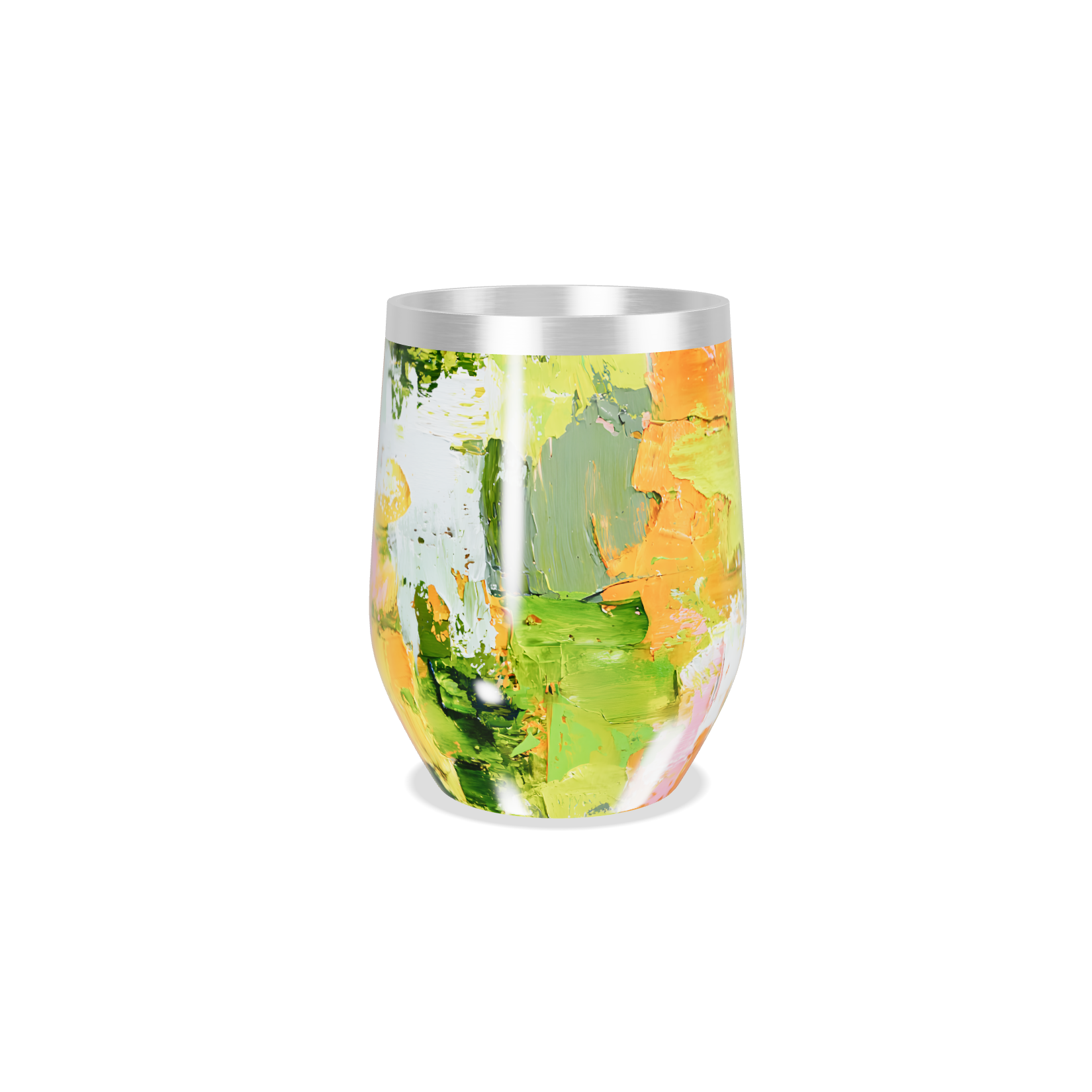 Copo Térmico Slim - Abstrato Colorido Inox