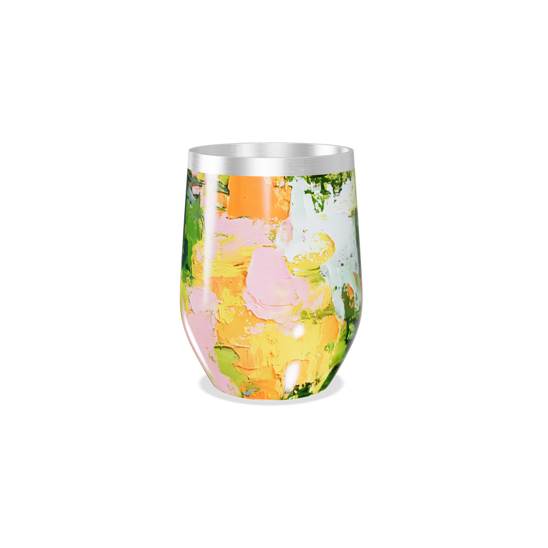 Copo Térmico Slim - Abstrato Colorido Inox