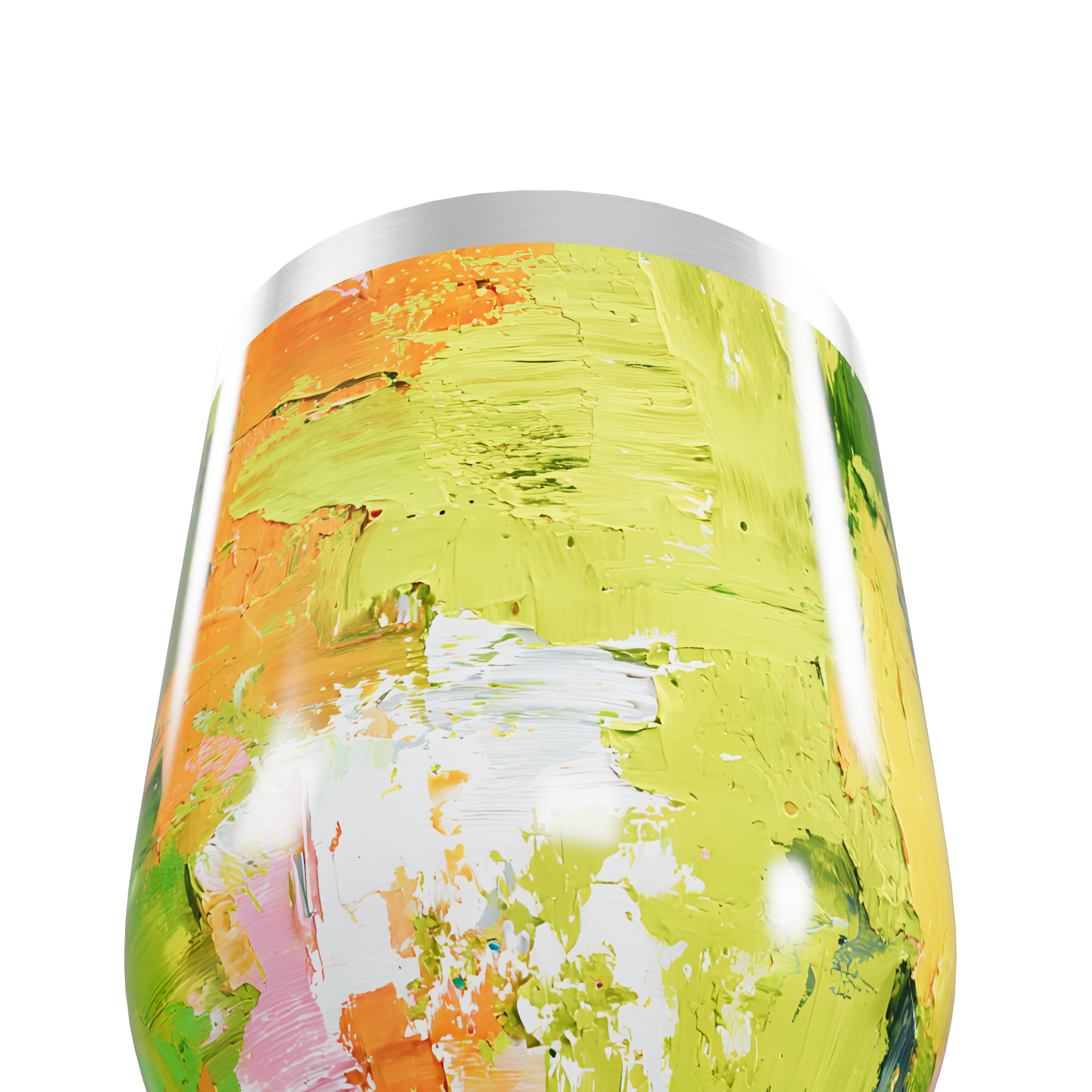 Copo Térmico Slim - Abstrato Colorido Inox