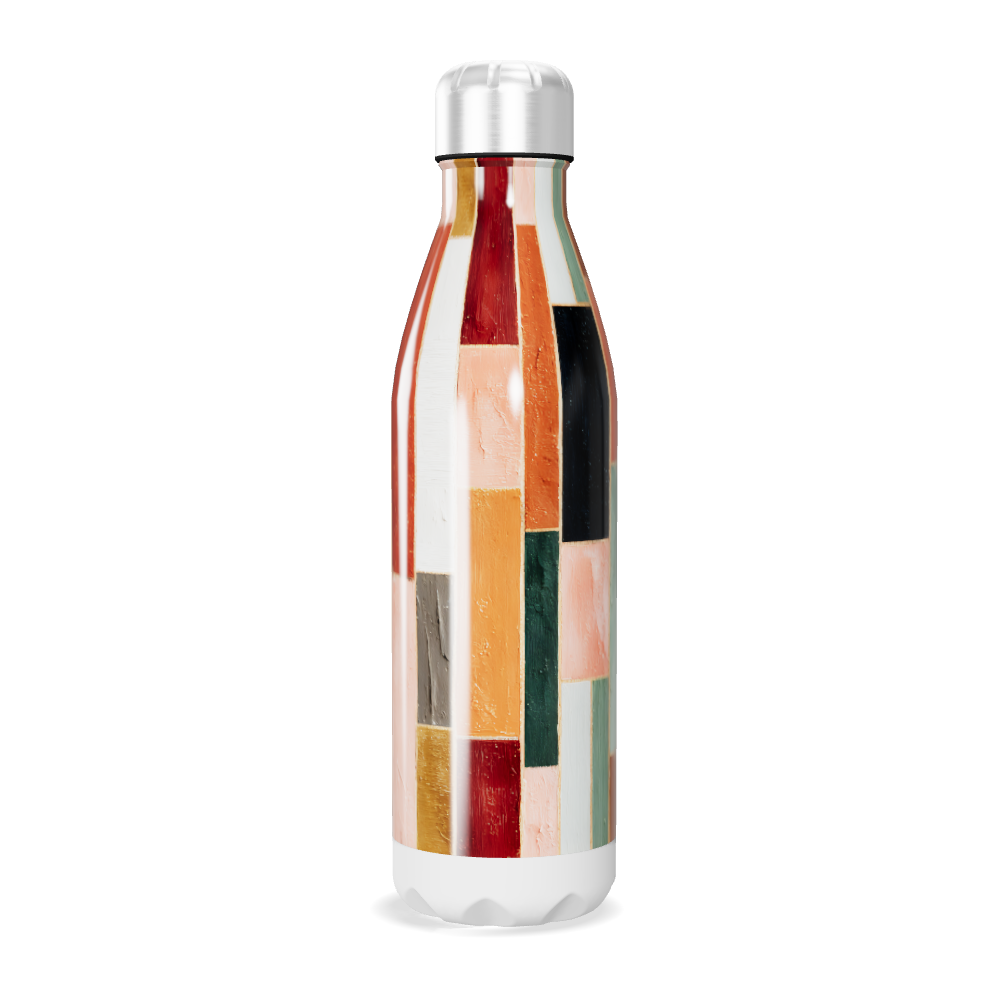 Garrafa Inox Colorida - Estampa Geométrica