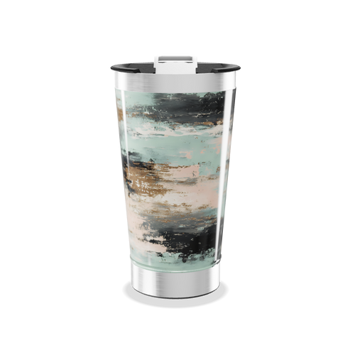 Copo Térmico - Estampa Abstrata Colorida