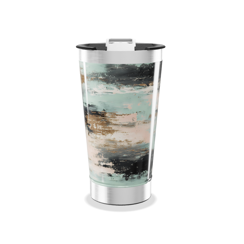 Copo Térmico - Estampa Abstrata Colorida