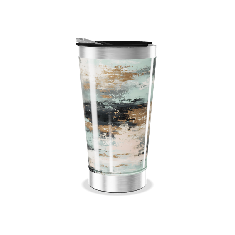 Copo Térmico - Estampa Abstrata Colorida