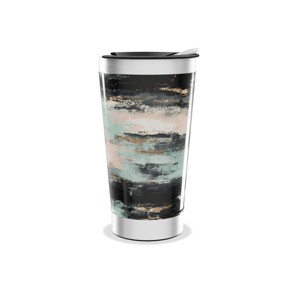 Copo Térmico - Estampa Abstrata Colorida