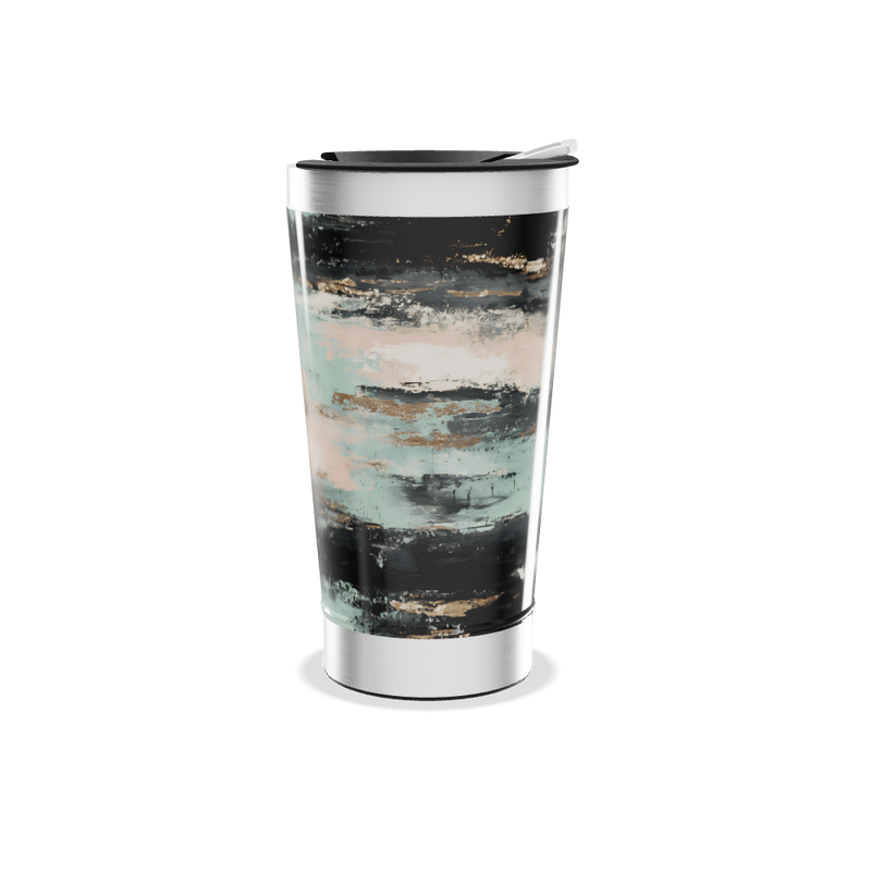 Copo Térmico - Estampa Abstrata Colorida