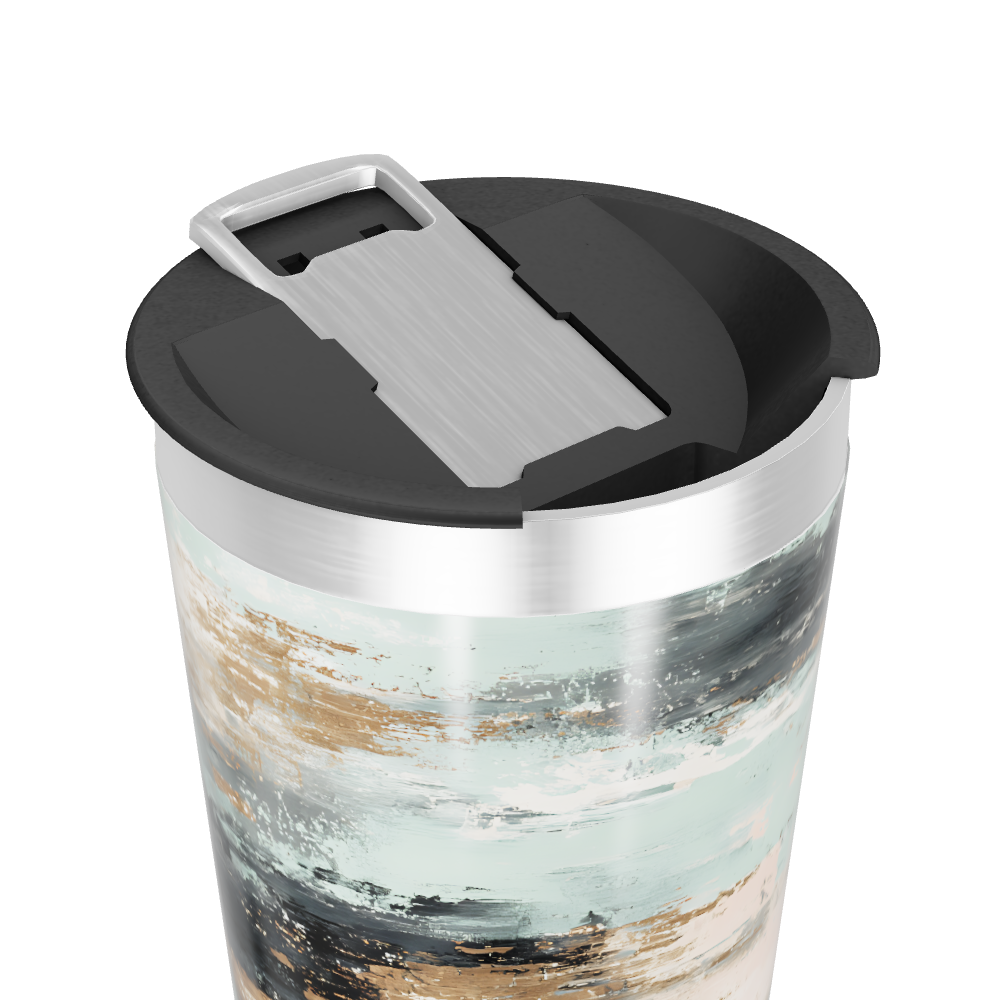 Copo Térmico - Estampa Abstrata Colorida