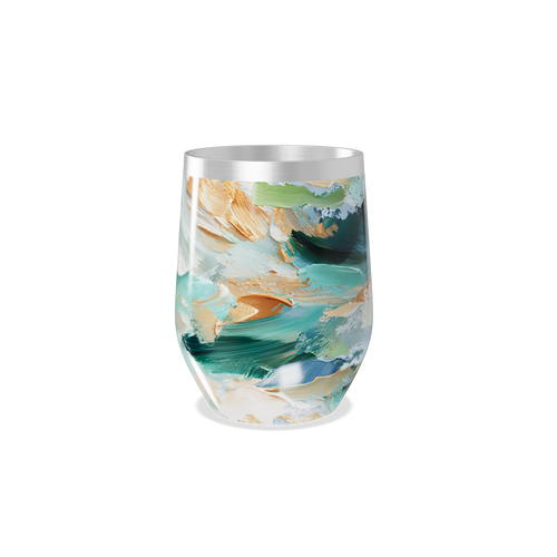 Copo Térmico Slim - Estampa Abstrata Colorida