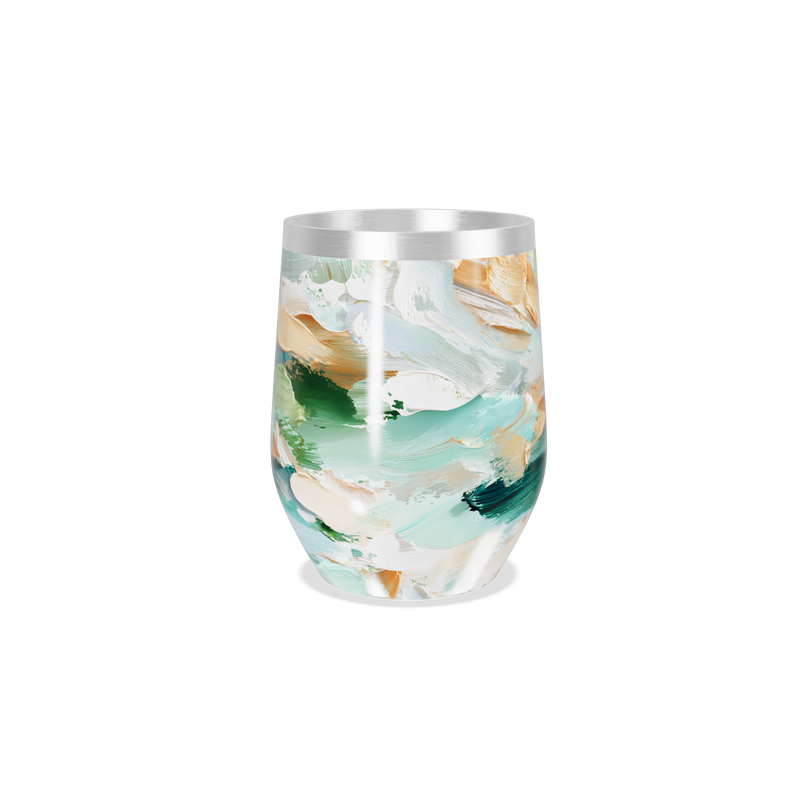 Copo Térmico Slim - Estampa Abstrata Colorida