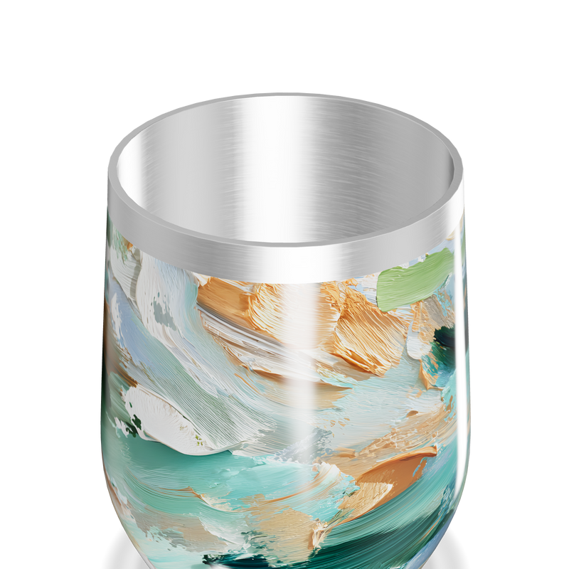 Copo Térmico Slim - Estampa Abstrata Colorida