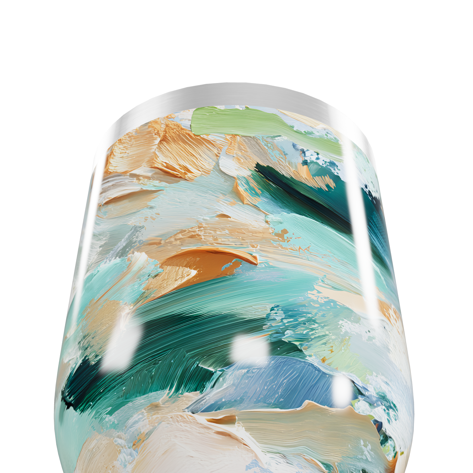 Copo Térmico Slim - Estampa Abstrata Colorida