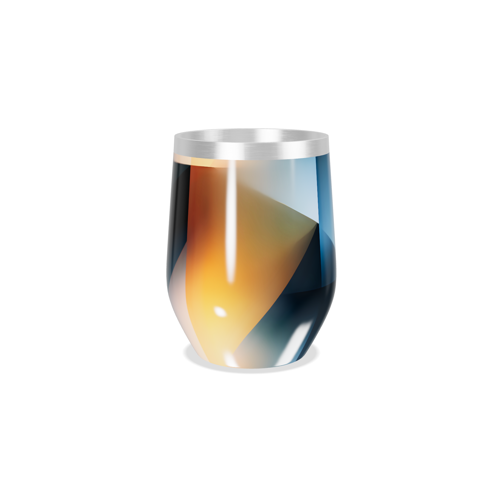 Copo Térmico Slim - Colorido Geométrico Inox